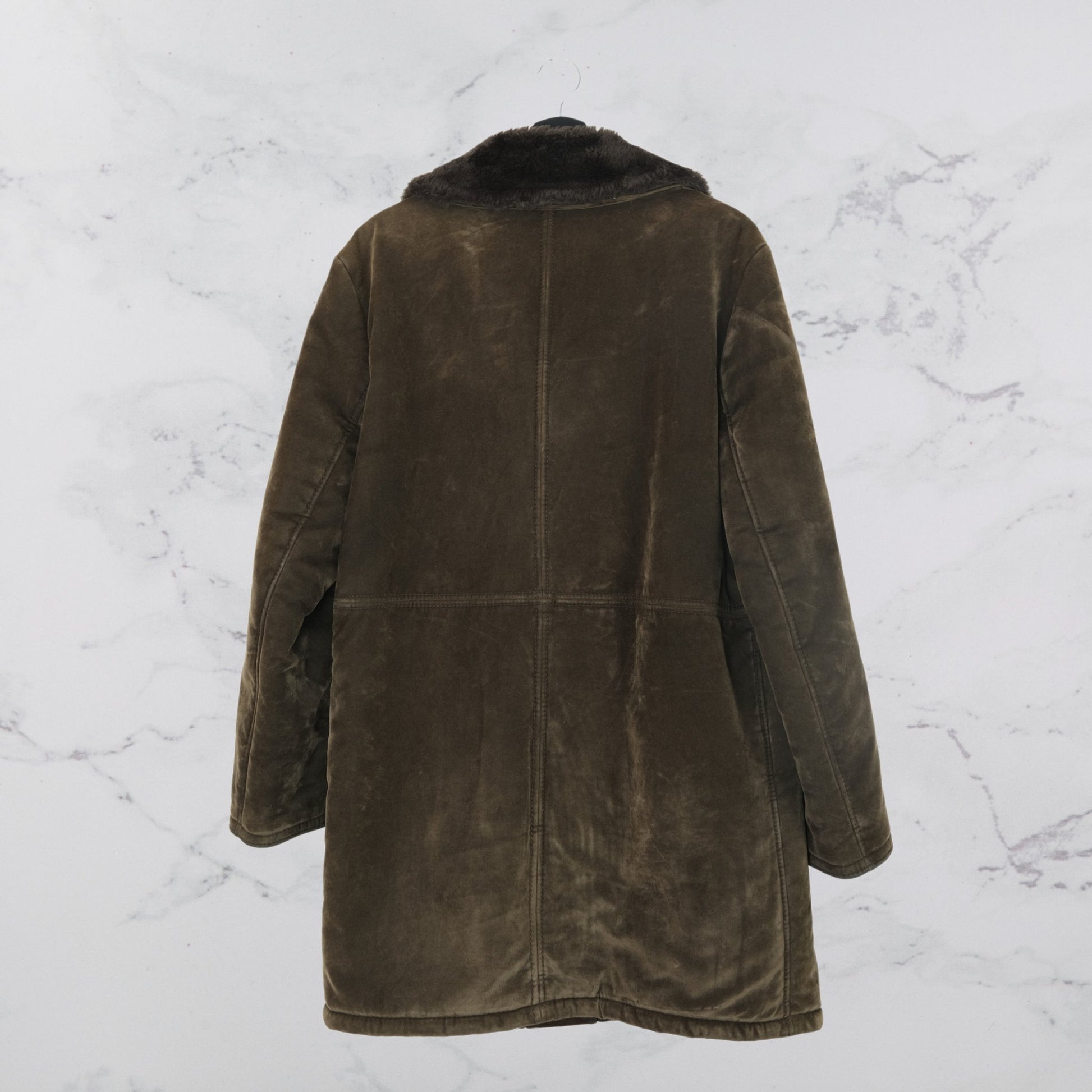 Faux Fur - Lined Vintage Coat - WearFinds