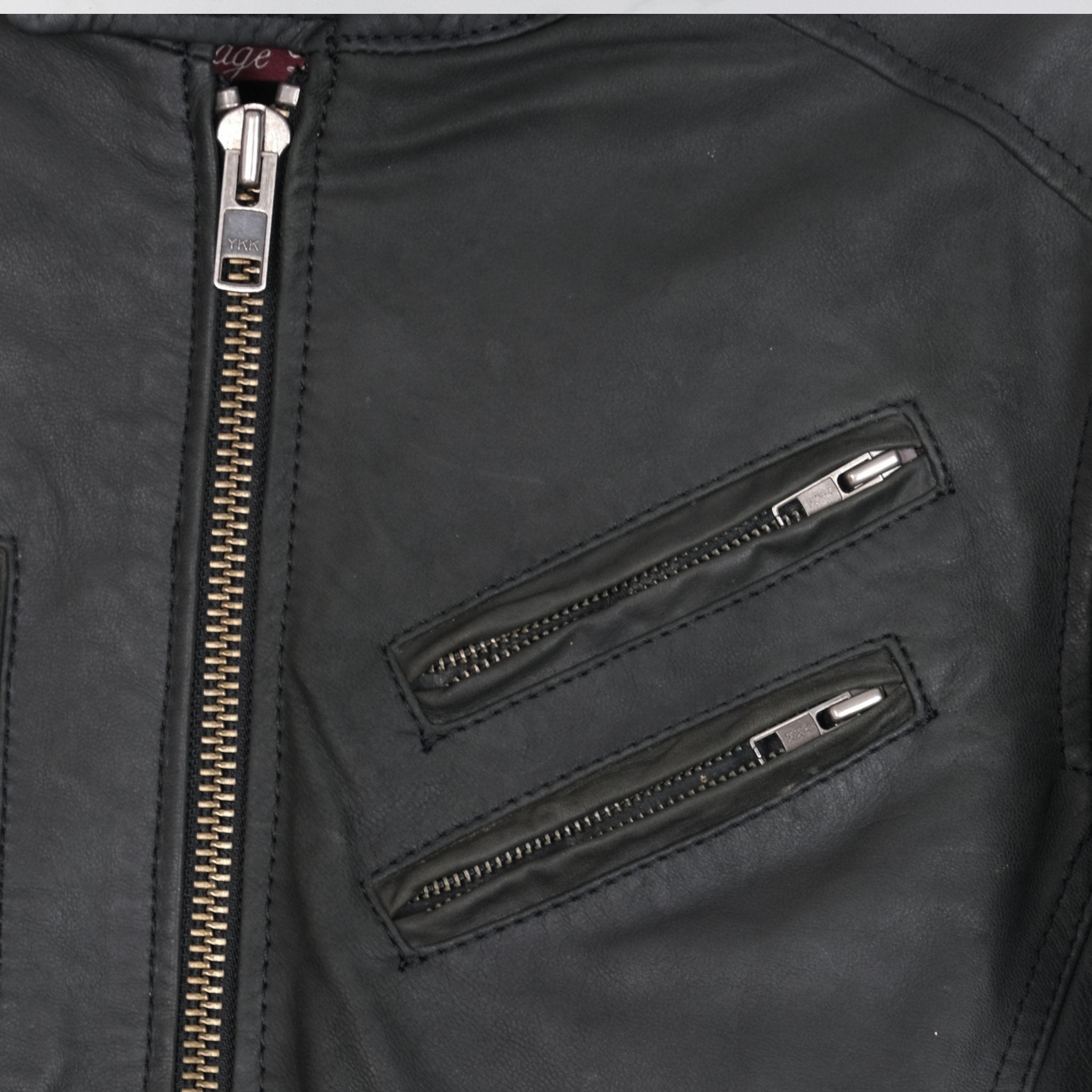 Rebel Vintage Black Leather Jacket - WearFinds