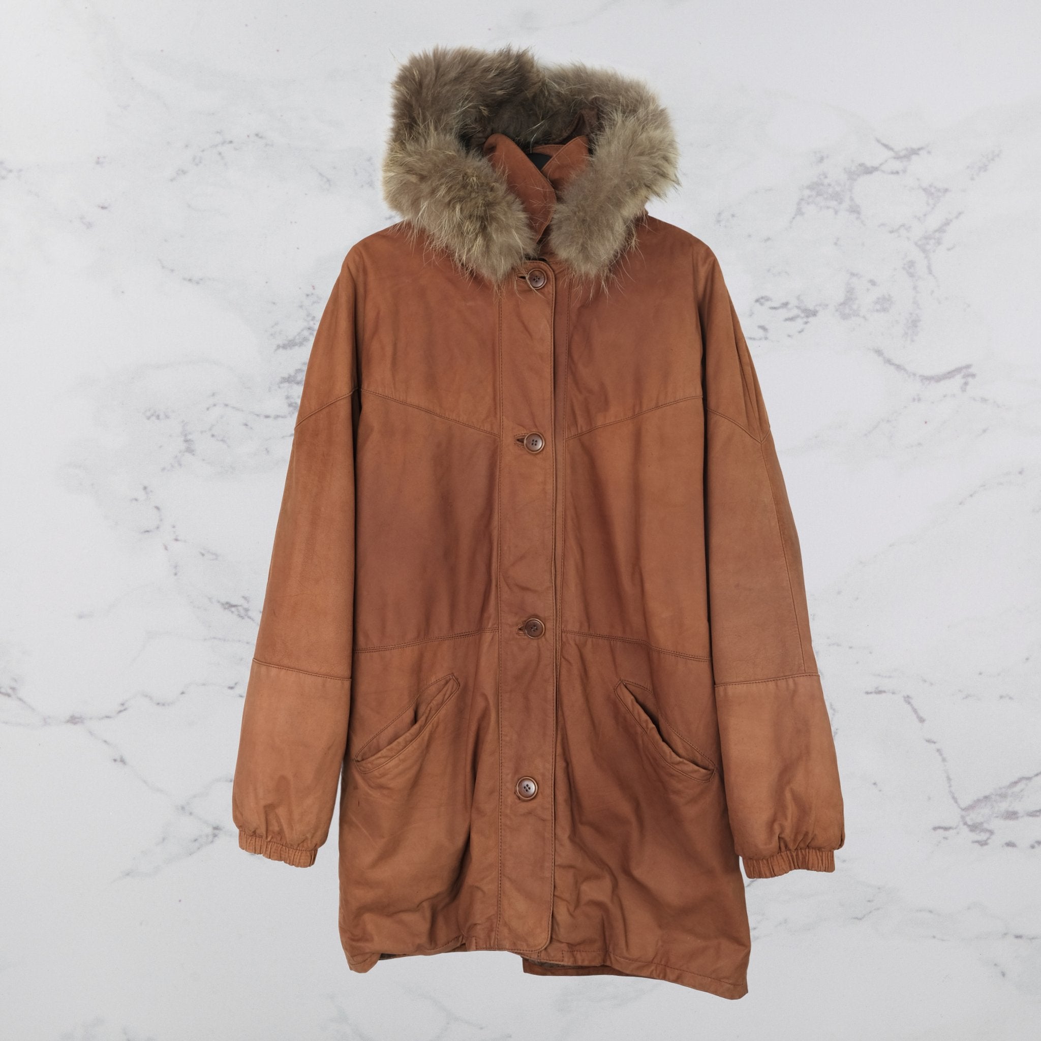 Rustic Parka with Fur - Trimmed Hood - WearFinds