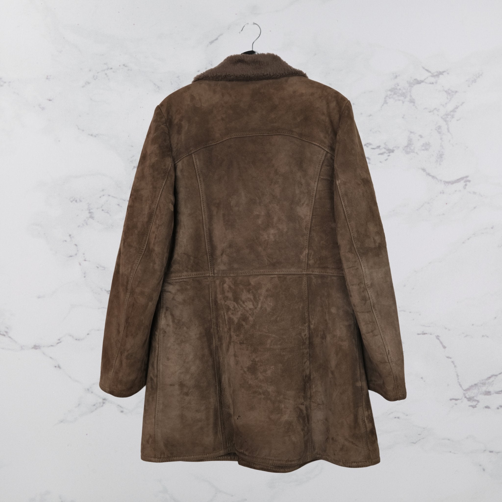 Shearling Vintage Coat - Chocolate Serenity - WearFinds