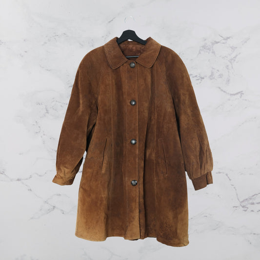 Sienna Vintage Suede Coat - WearFinds