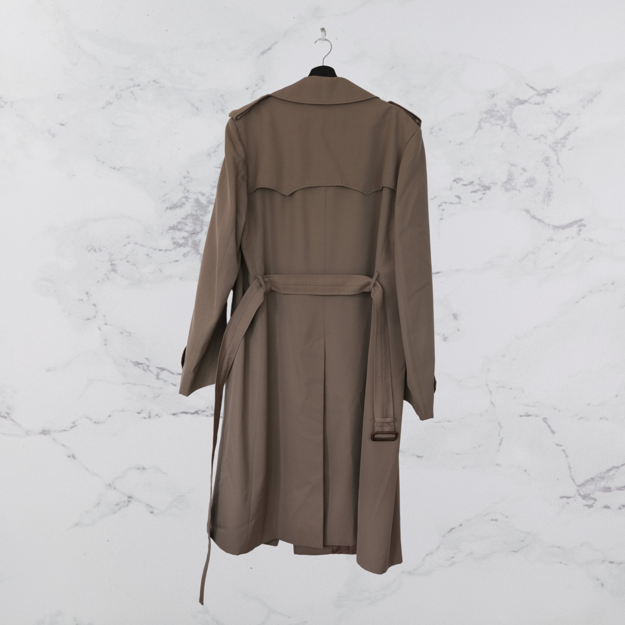 Taupe Vintage Trench Coat - WearFinds