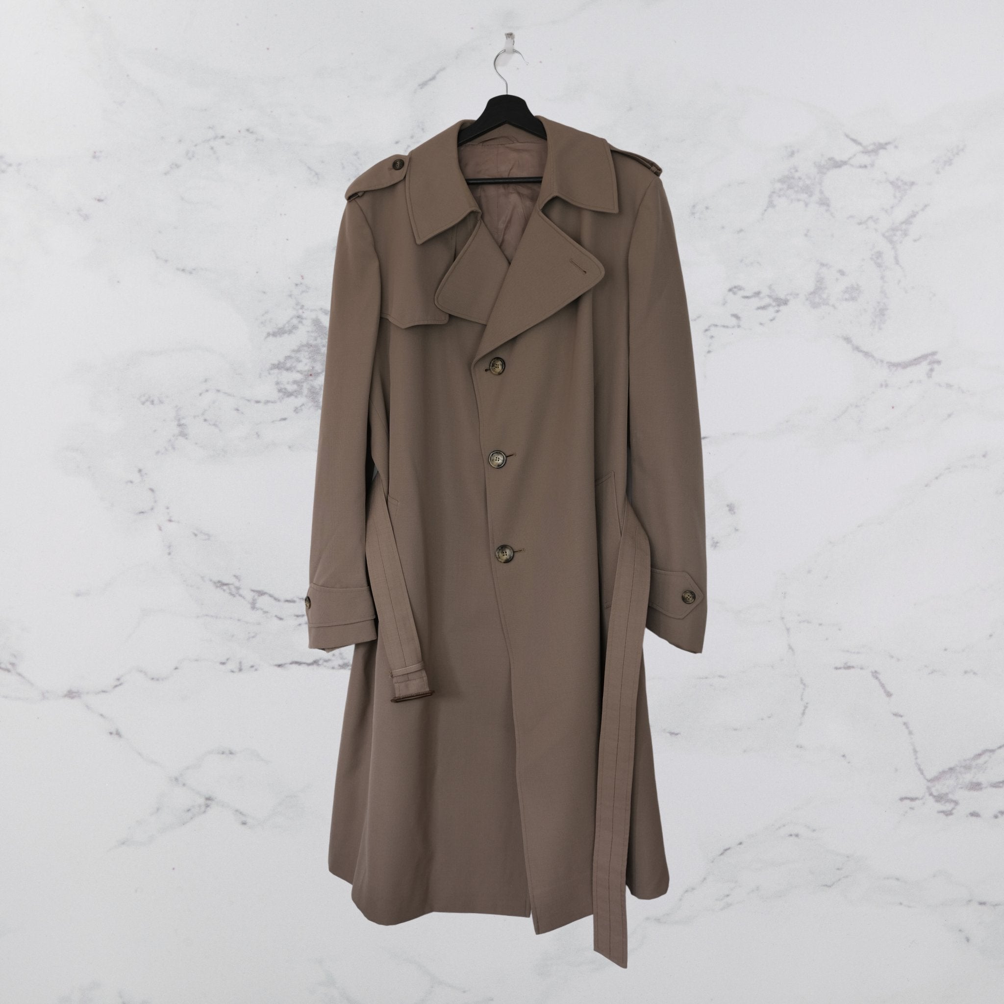 Taupe Vintage Trench Coat - WearFinds