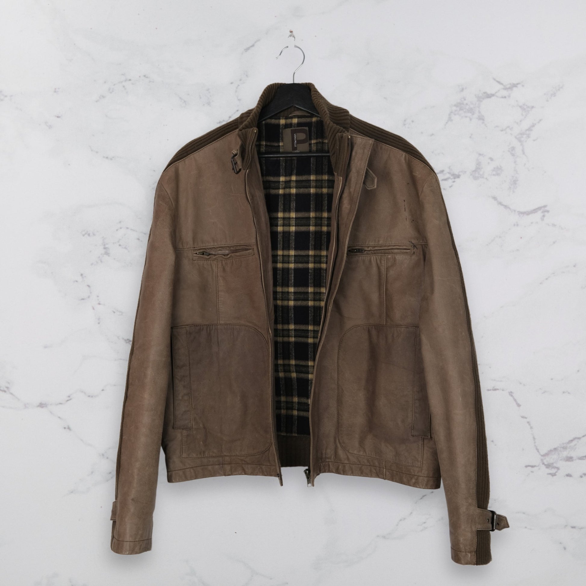 Vintage Leather Jacket - Explorer - WearFinds