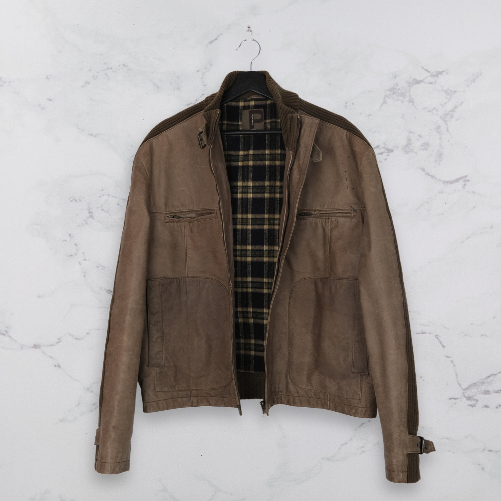 Vintage Leather Jacket - Explorer - WearFinds