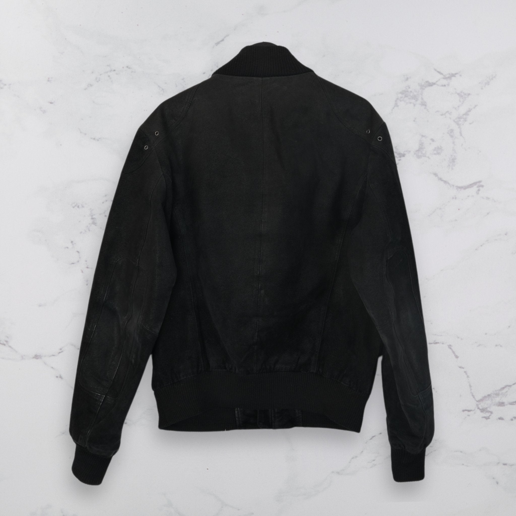 Zipped Black Bomber Jacket - WearFinds